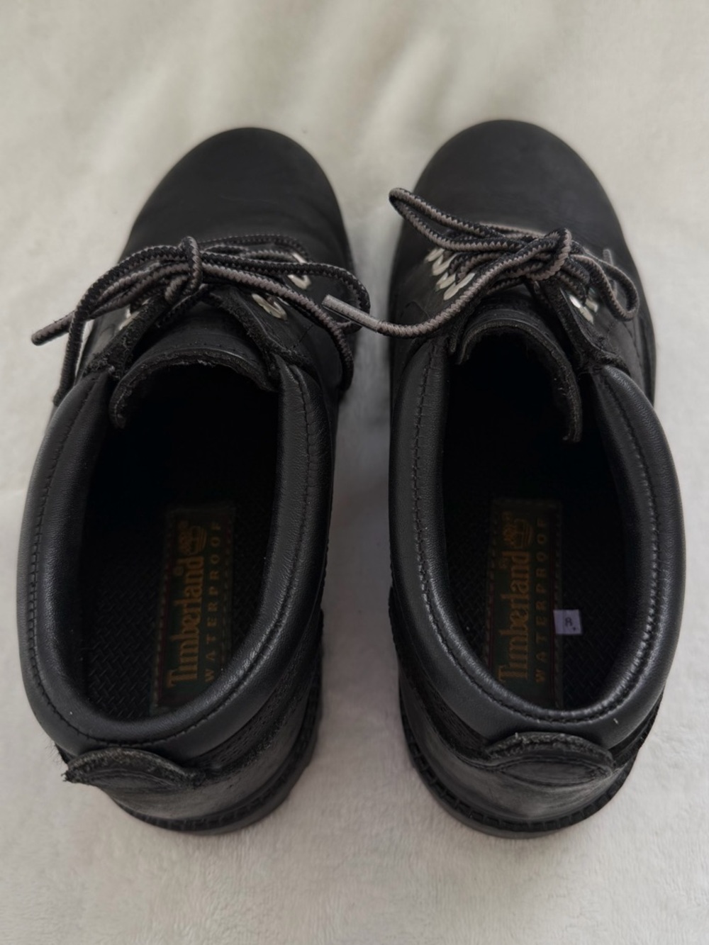 Timberland Waterproof Chukka Boots Combat Moto Boots Black Nubuck Size 7.5 - Picture 7 of 16